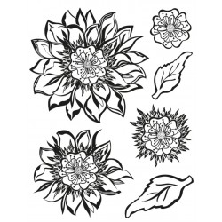 Clear Stamps Sonnenblumen/Blätter