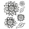 Clear Stamps Sonnenblumen/Blätter