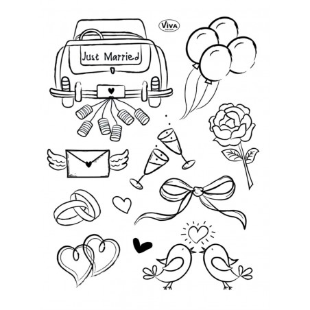 Clear Stamps Just Married