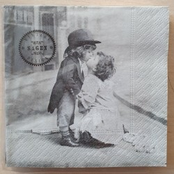 Servietten Mädchen und Junge