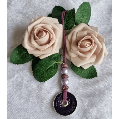 Kette lang mit Nespresso Kapsel  violette/flieder