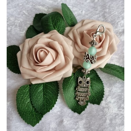 Anhänger Eule klein und Nespresso Kapseln mint