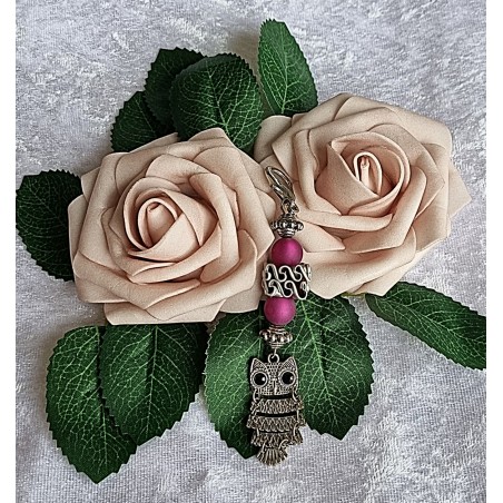 Anhänger Eule klein und Nespresso Kapseln pink