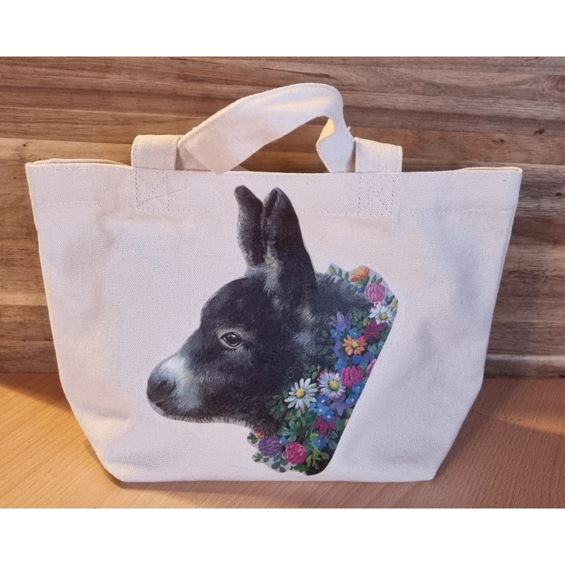 Tasche " Esel mit Blumen "