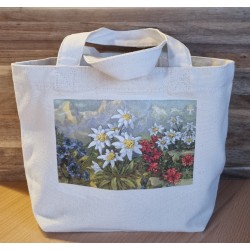 Tasche " Edelweiss und Enzian "
