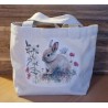 Tasche " Kaninchen mit Blumen pink"