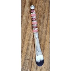 Kosmetik Pinsel gross und flach   altrosa