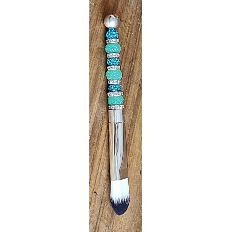 Kosmetik Pinsel gross und flach   mint