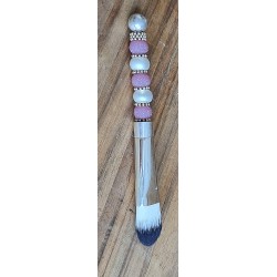 Kosmetik Pinsel gross und flach   lila
