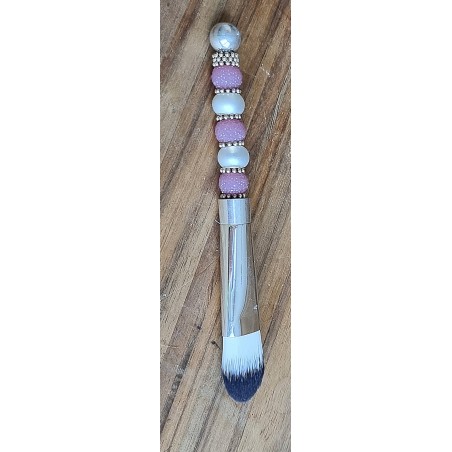 Kosmetik Pinsel gross und flach   lila