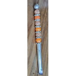 Kosmetik Pinsel klein und schräg   orange