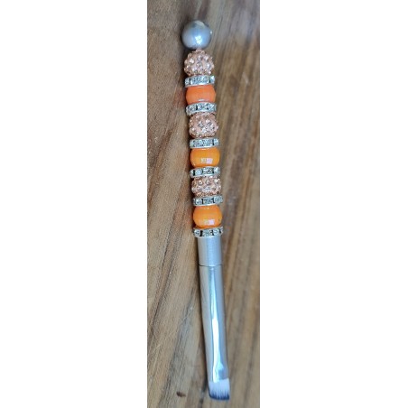 Kosmetik Pinsel klein und schräg   orange