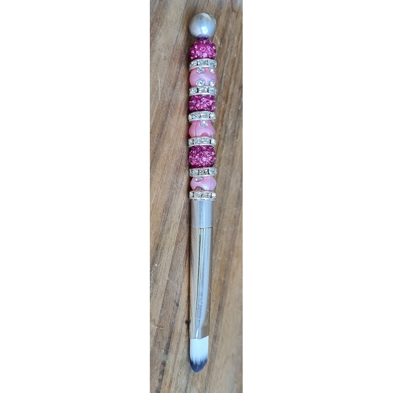 Kosmetik Pinsel klein und flach  pink