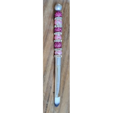 Kosmetik Pinsel klein und flach  pink