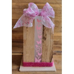 Mini Klötzchen Laterne rosa