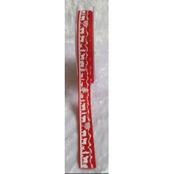 Dekoband Alpaufzug rot/weiss