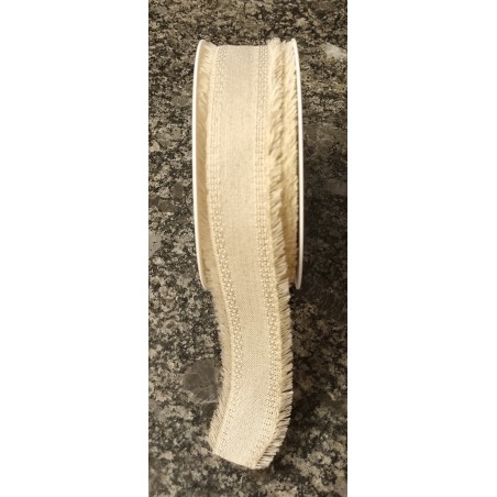 Dekoband Leinen beige
