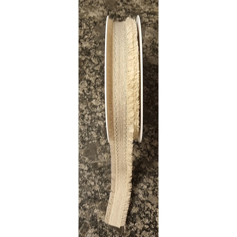 Dekoband Leinen beige