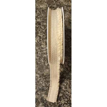 Dekoband Leinen beige