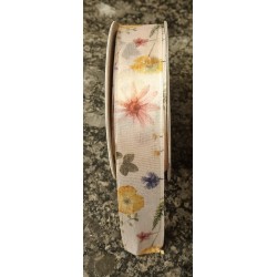 Dekoband verschiedene Blumen bunt