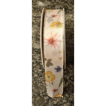 Dekoband verschiedene Blumen bunt
