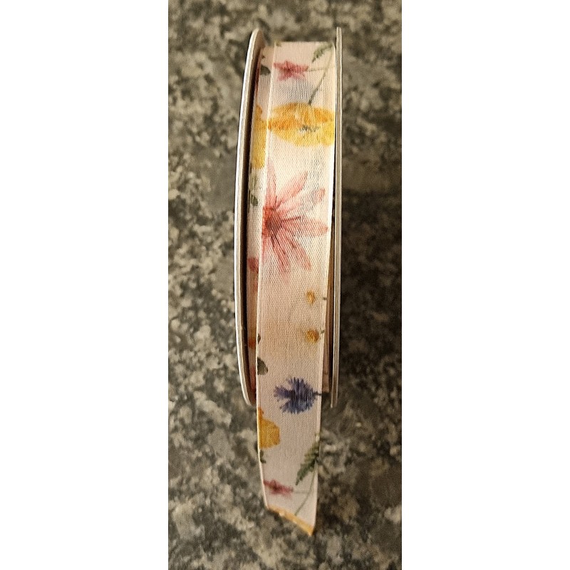 Dekoband verschiedene Blumen bunt