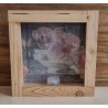 Led Lichterbox Orchidee/Spitzeband rosa