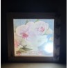 Led Lichterbox Orchidee/Spitzeband rosa