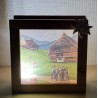 Led Lichterbox Bauernhaus/Dekoband Edelweiss grün