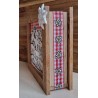 Scherenschnitt Alpenfeeling/Dekoband Edelweiss rot