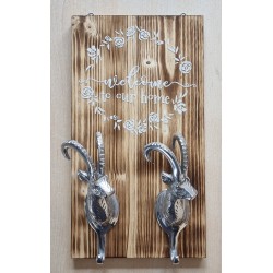 Garderobe Steinbock  " Welcome to our home "