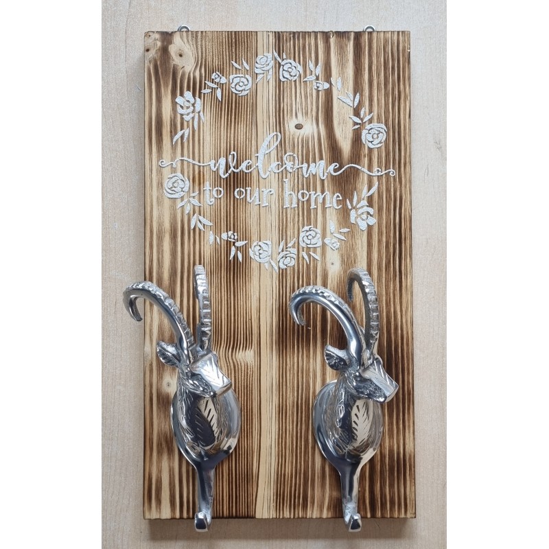 Garderobe Steinbock  " Welcome to our home "