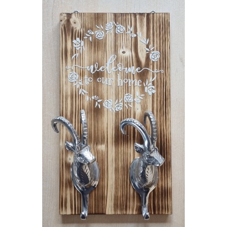 Garderobe Steinbock  " Welcome to our home "