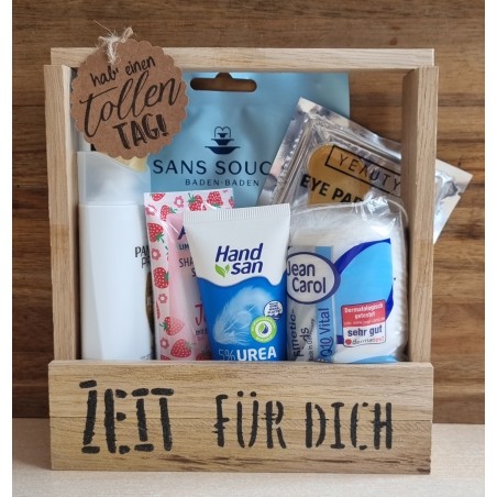 Wellness/Beauty Kistchen " Zeit für Dich "  hab einen tollen Tag/schwarz