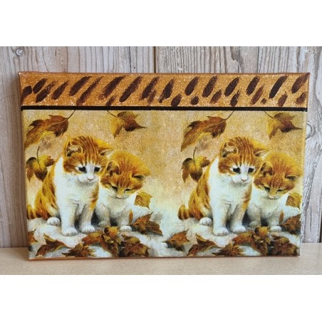 Bild " Katzen " beige Töne