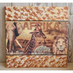 Bild " Afrika " braun/gold Töne