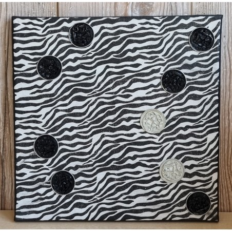 Bild " Zebra Muster " weiss/schwarz Töne
