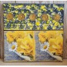 Bild " Blumen " gelb/grau Töne