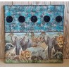 Bild " Wild Life " türkis/blau Töne