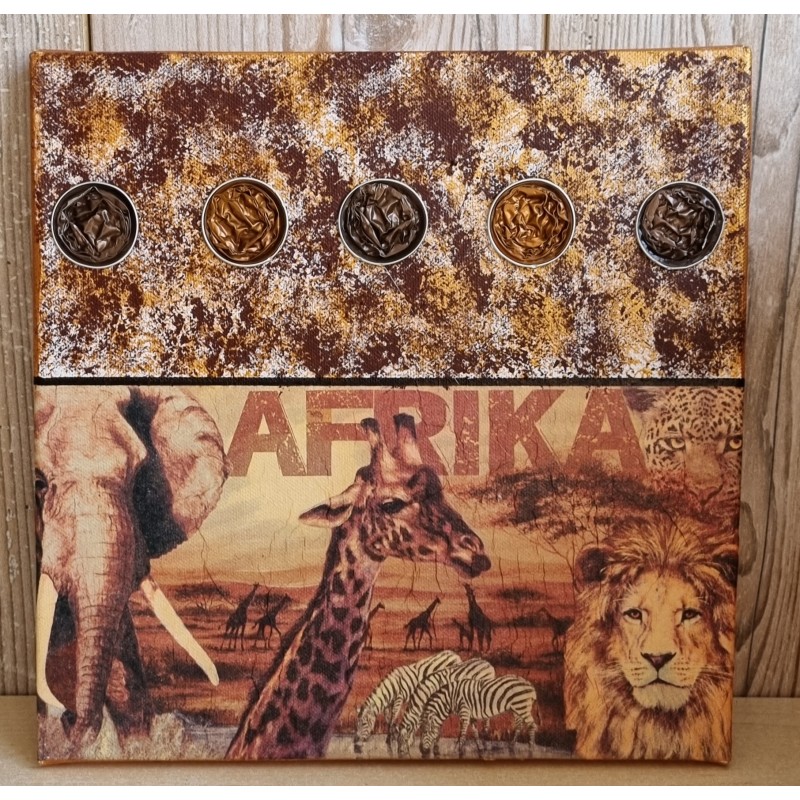 Bild " Afrika " braun/beige Töne