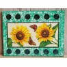Bild " Sonnenblumen " grün Töne