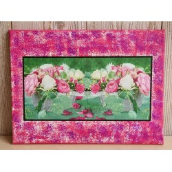 Bild " Rosen " pink Töne