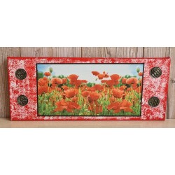 Bild " Mohnblumen " rot Töne