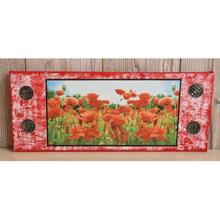 Bild " Mohnblumen " rot Töne