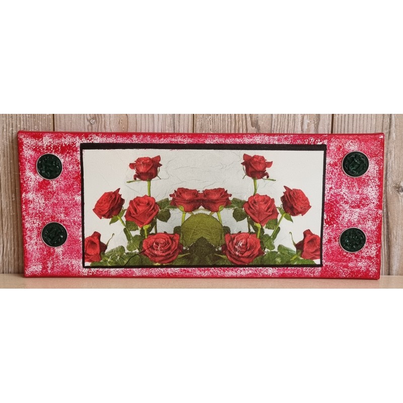 Bild " Rosen " rot Töne