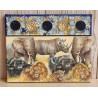 Bild " Wild Life "  blau/bronze Töne