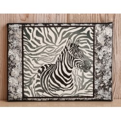 Bild " Zebra "  schwarz/weiss Töne