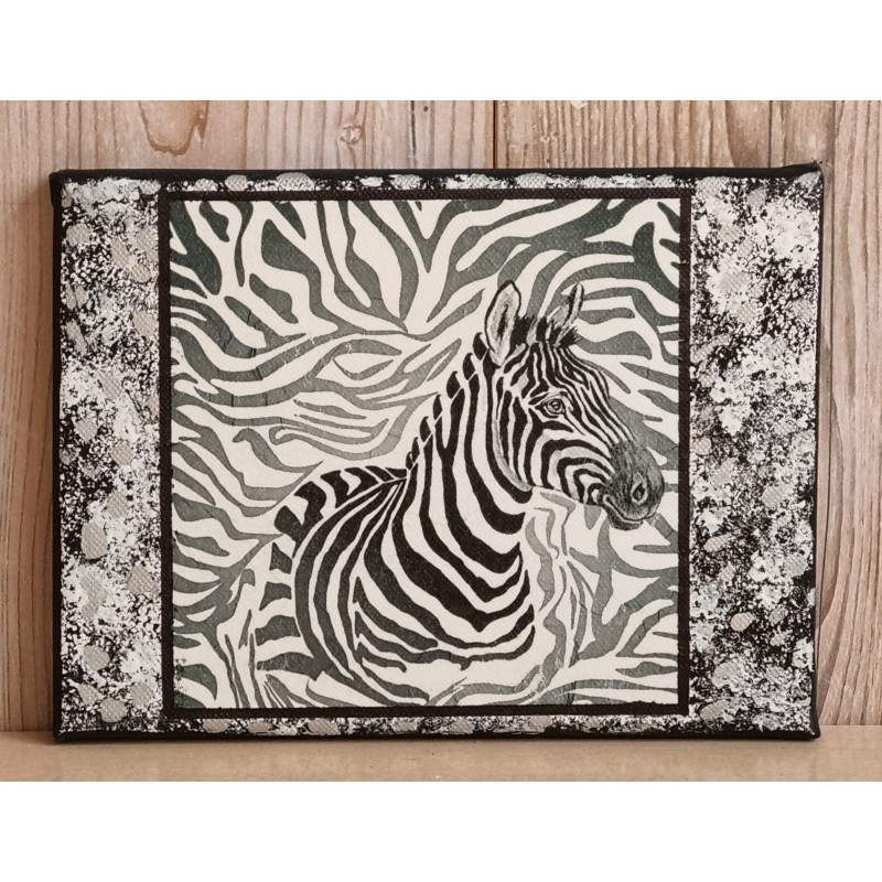 Bild " Zebra "  schwarz/weiss Töne