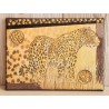 Bild " Leopard "  braun/gold Töne