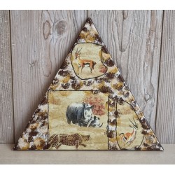 Bild " Wild Life"  braun/gold Töne